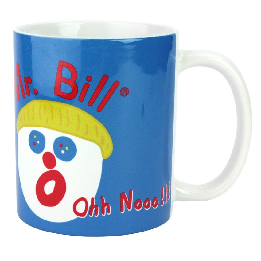 Mr Bill blue ceramic cup