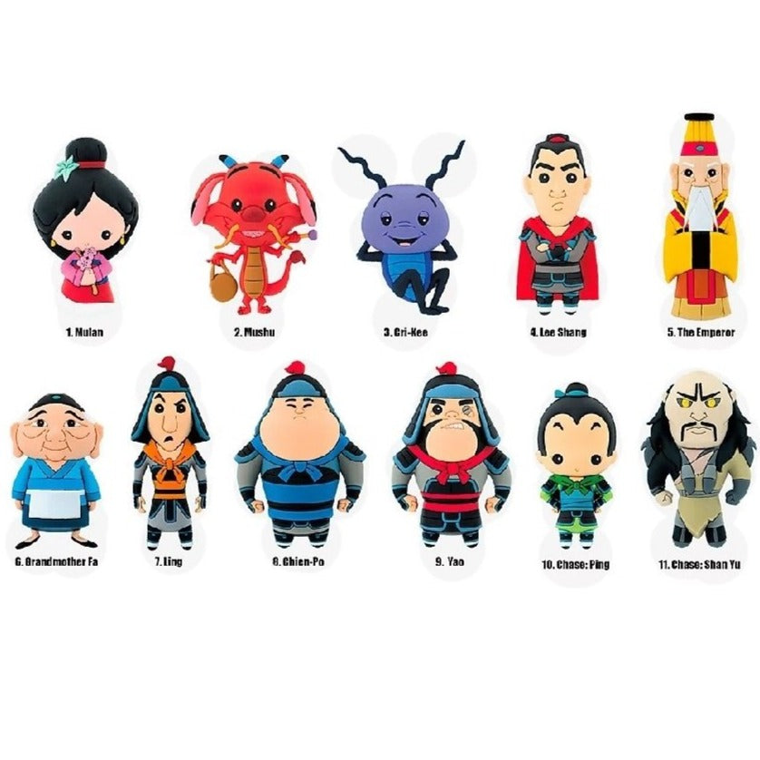 Mulan 20th Anniversary 3D foam keychain (1pc random)