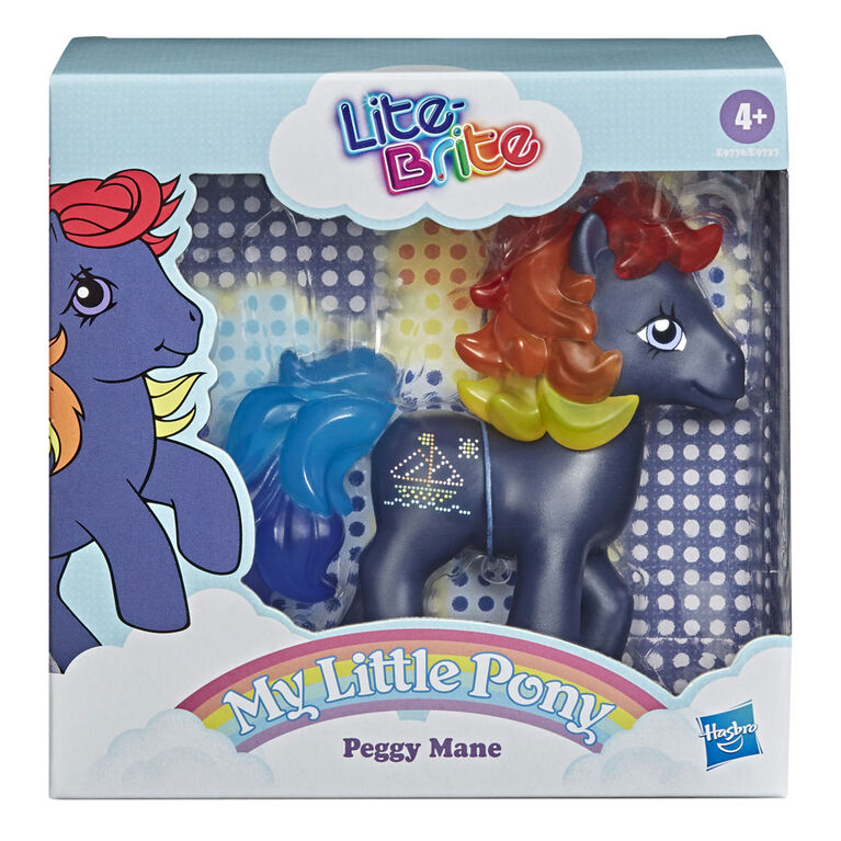 My Little Pony Lite-Brite mashup Peggy Mane