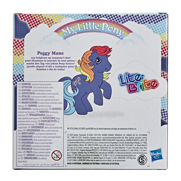 My Little Pony Lite-Brite mashup Peggy Mane