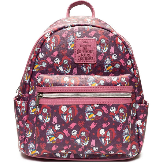 Jack and Sally from The Nightmare Before Christmas Hearts mini backpack