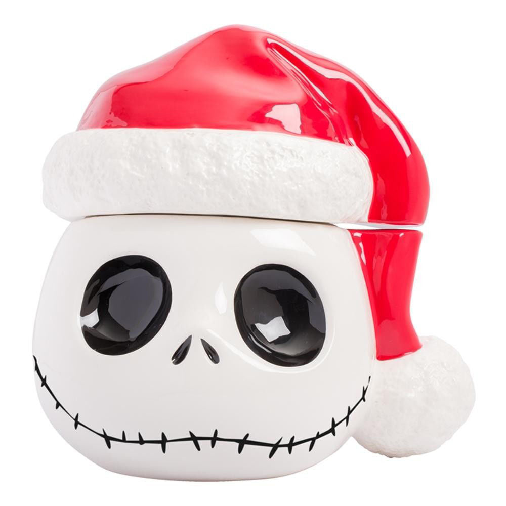 The Nightmare Before Christmas Jack Skellington in Santa Hat cookie jar