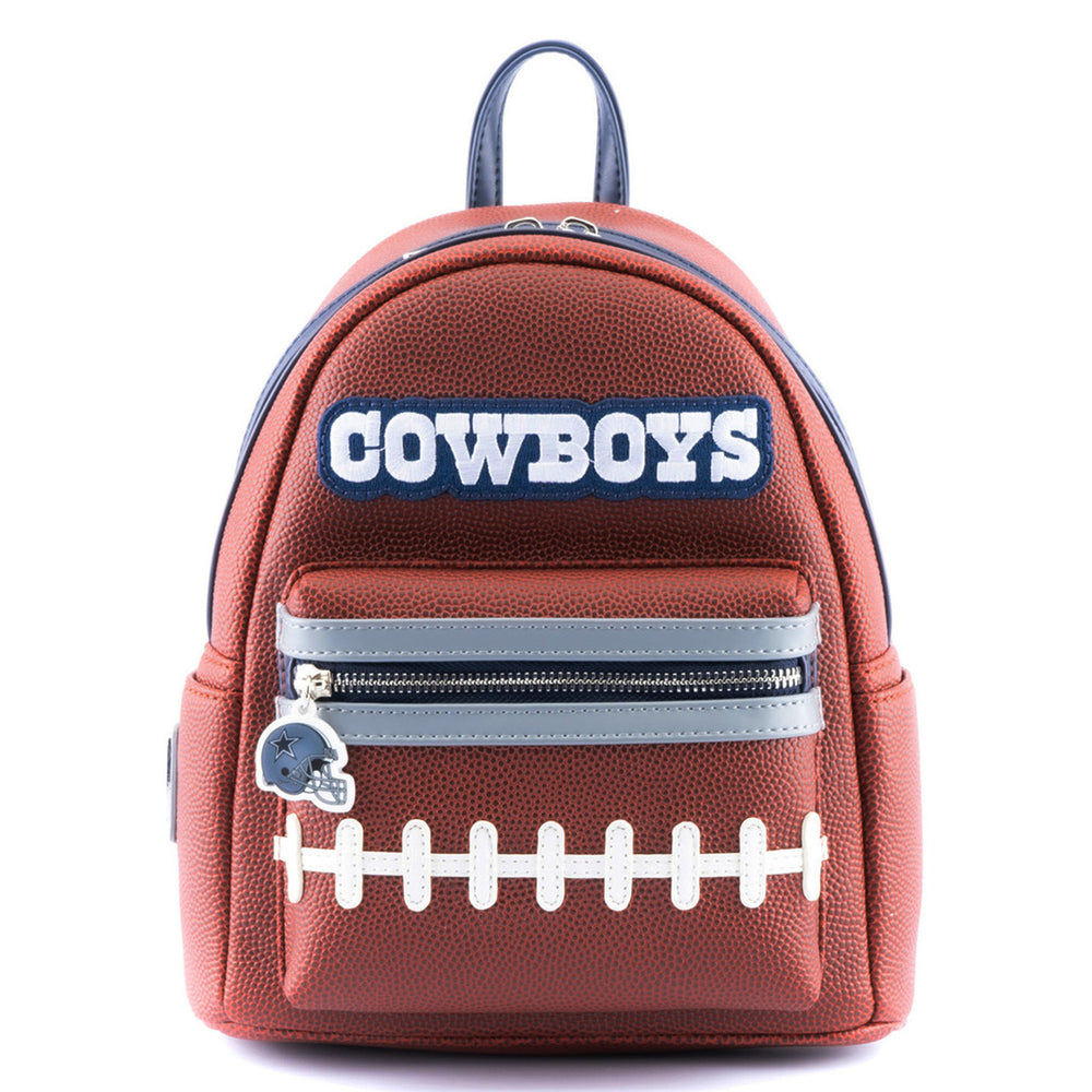 Dallas Cowboys logo pigskin style mini backpack