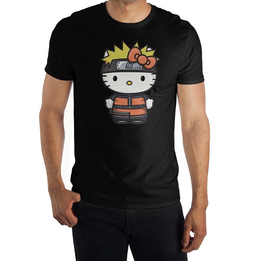 Sanrio X Naruto black T-shirt