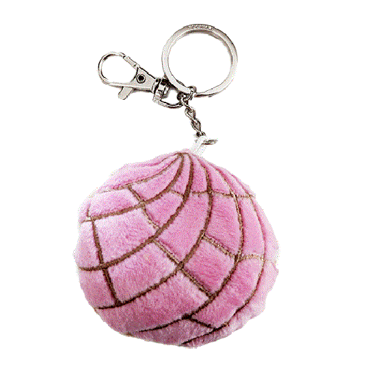 Pan Dulce "Concha" plush keychain
