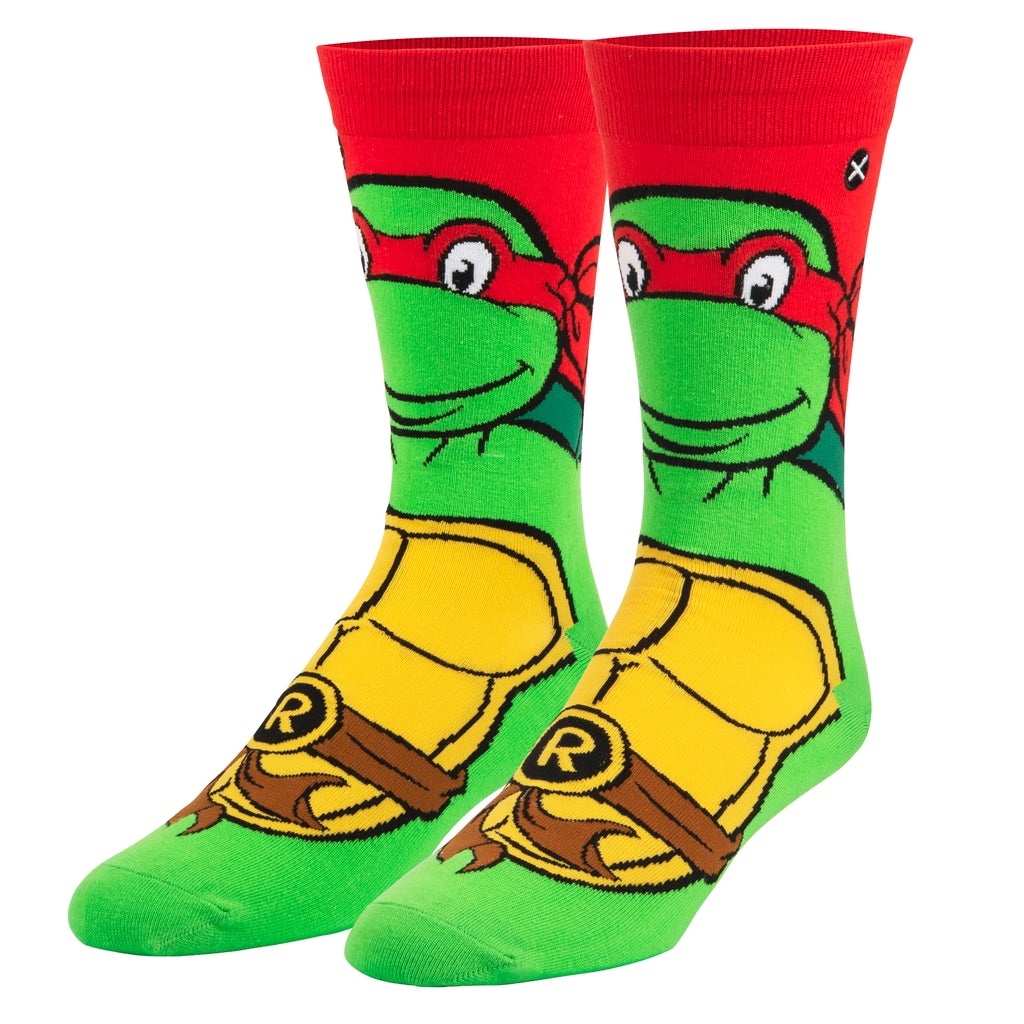 Raphael from Teenage Mutant Ninja Turtles crew socks