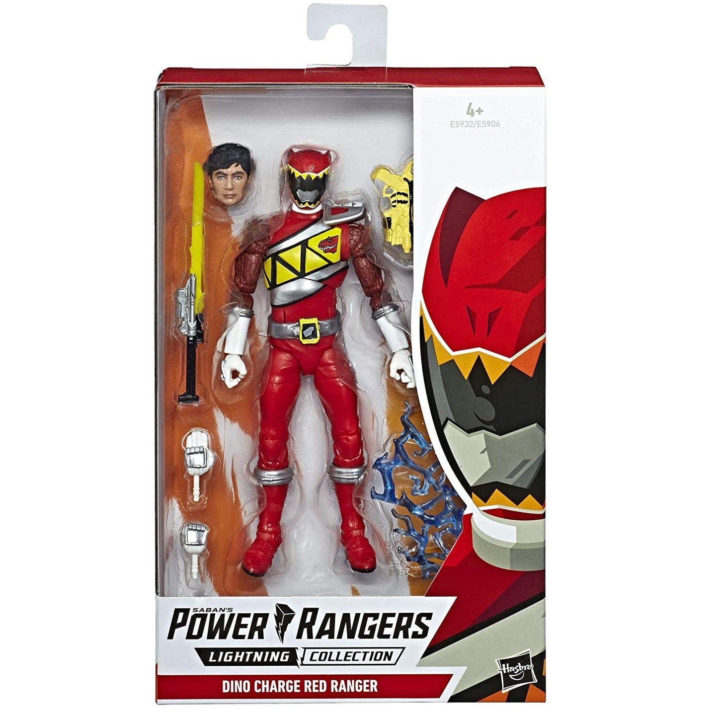 Lightning Collection Dino Charge Red Ranger action figure