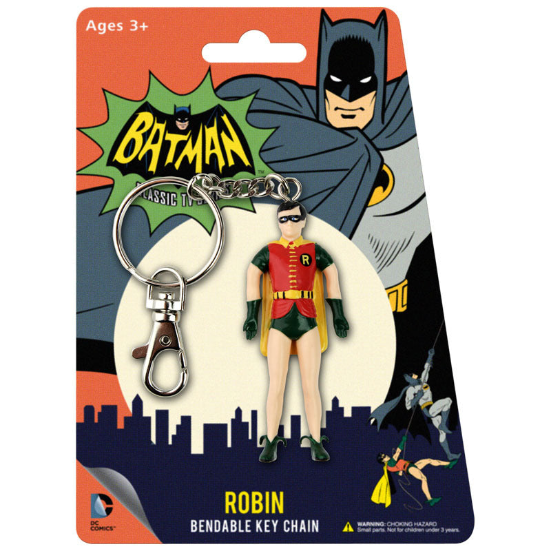 Burt Ward as Robin bendable keychain