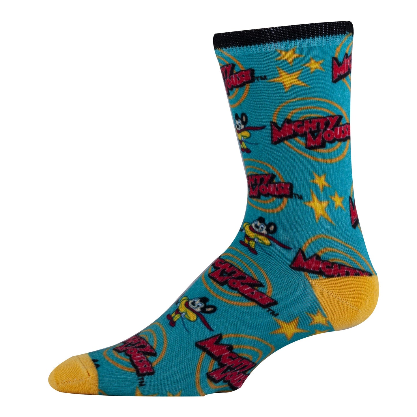 Mighty Mouse Save the Day crew sock