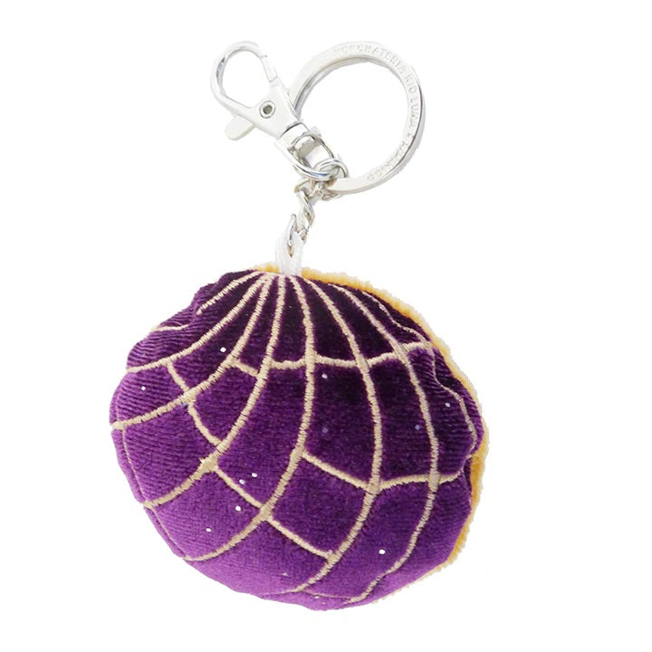 Pan Dulce "Concha" plush keychain