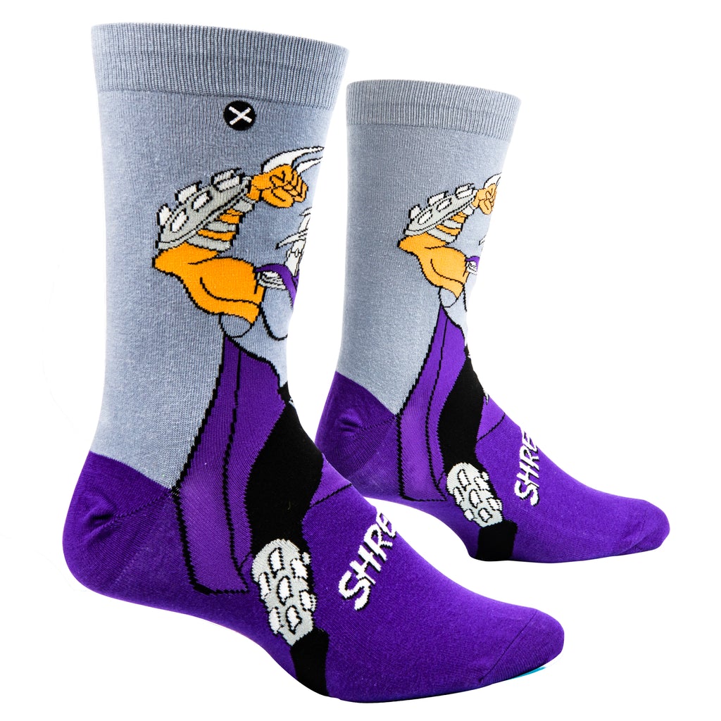 Shredder from Teenage Mutant Ninja Turtles crew socks