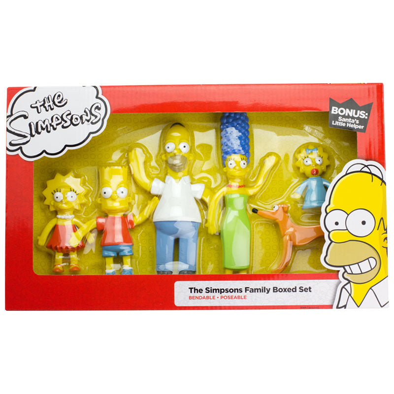 The Simpsons bendable figure box set