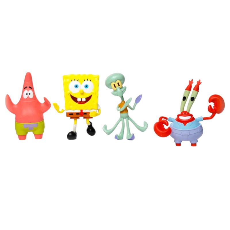 Spongebob Squarepants bendable 4pc figure set