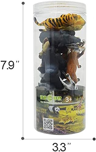 Mini Wild Aimals tub set 12pcs