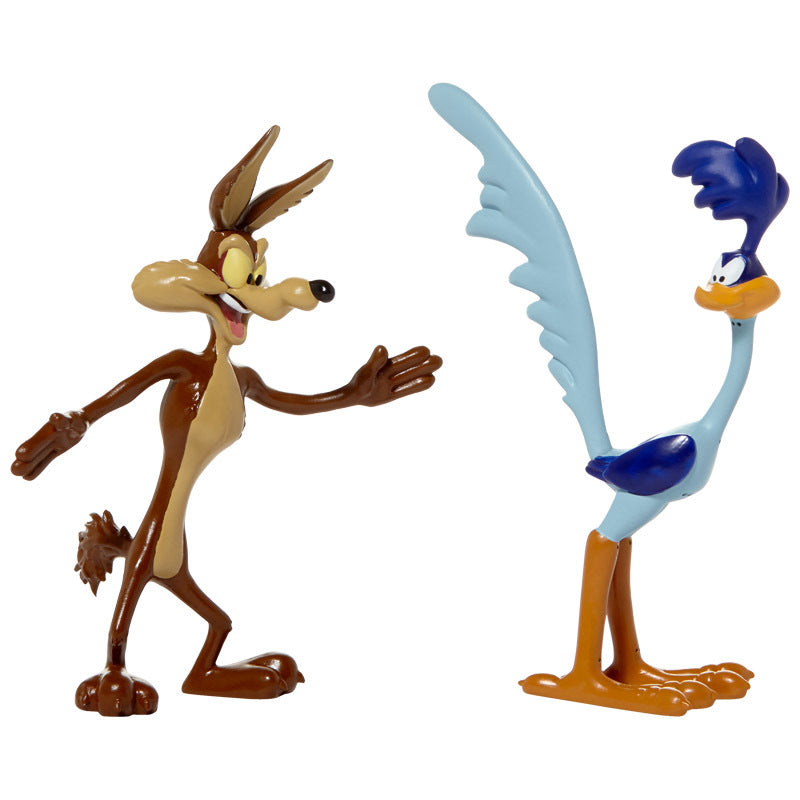 Wile E. Coyote & Road Runner bendable figure set