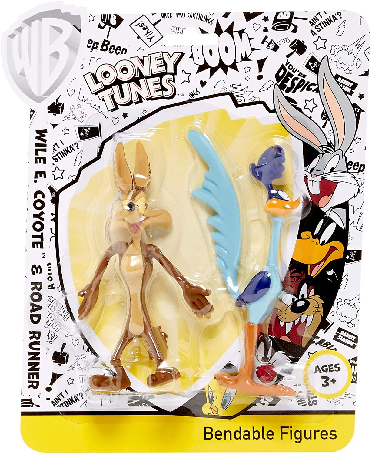 Wile E. Coyote & Road Runner bendable figure set