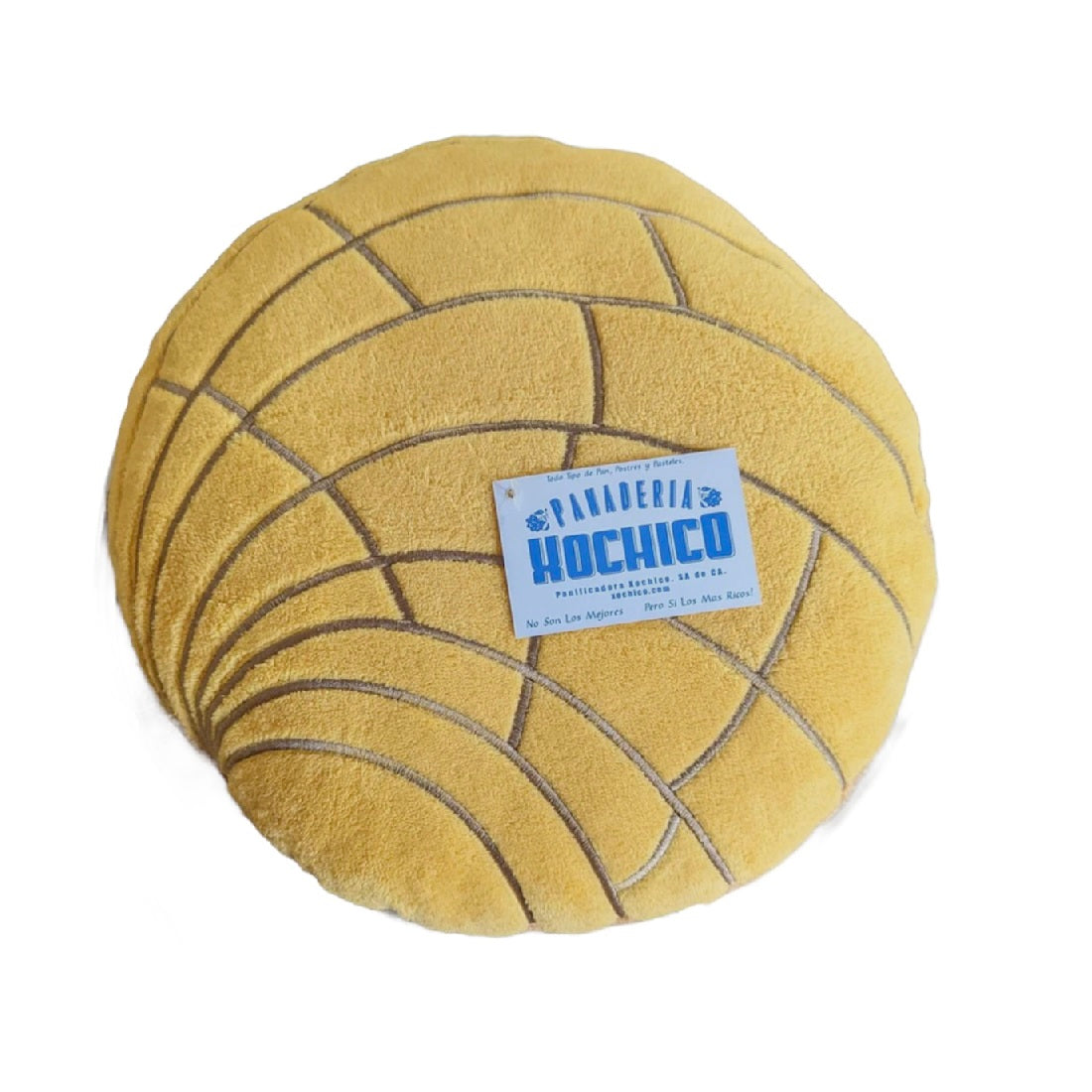 Pastel Yellow Pan Dulce "Concha" plush cushion