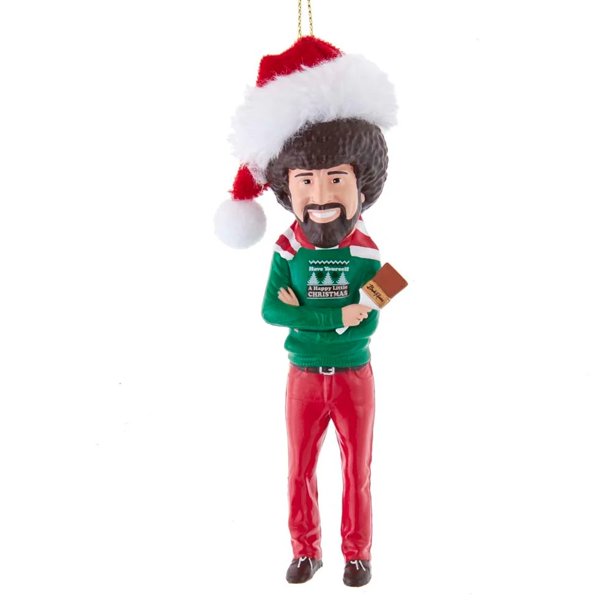 Bob Ross w/Hat figural ornament