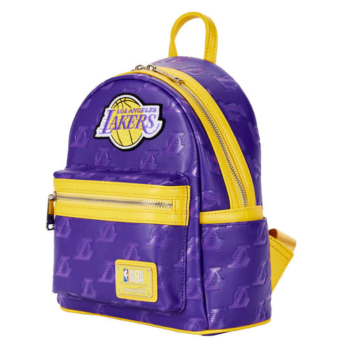 Los Angeles Lakers debossed logo mini backpack