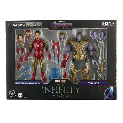 Marvel Legends Infinity Saga Iron Man 85 vs. Thanos boxed set