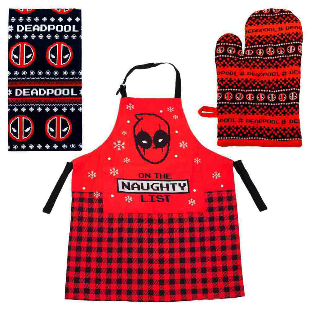 Deadpool kitchen textile set