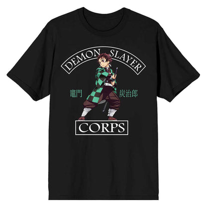 Demon Slayer Corps Tanjiro Kamodo black shirt