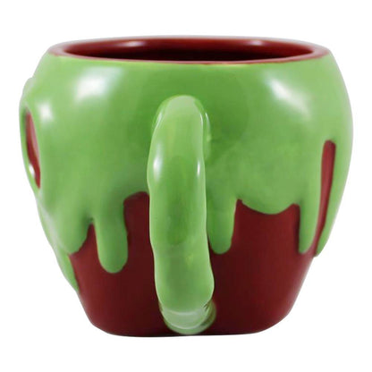 Snow White Poison Apple sculpted ceramic mug