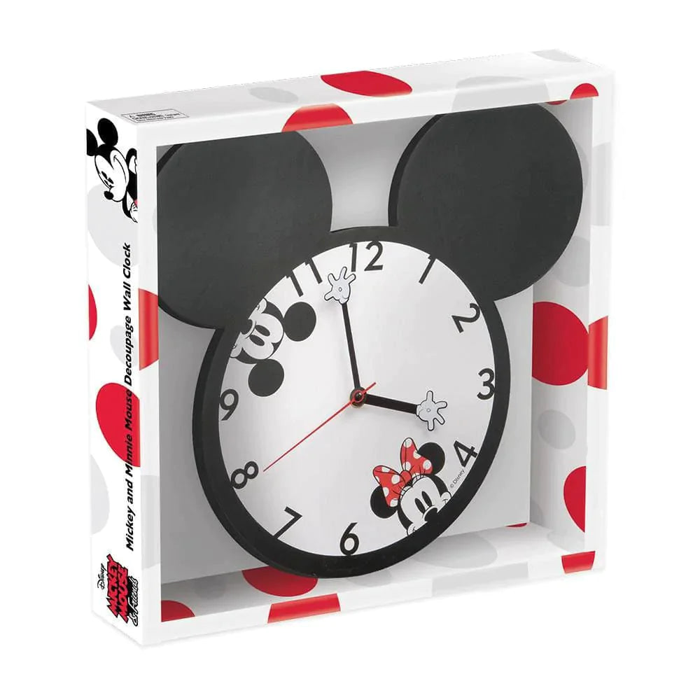 Mickey & Minnie Mouse shaped wall clock