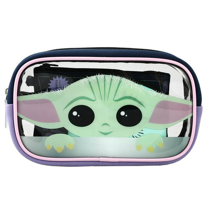 Star Wars The Mandalorian Grogu Baby Yoda travel cosmetic bag