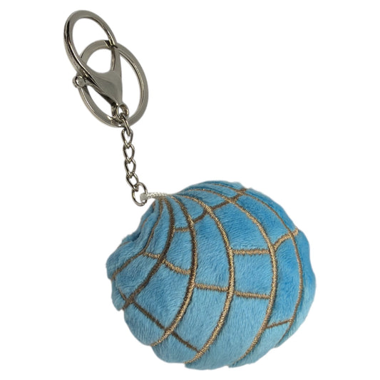 Pan Dulce "Concha" Blue plush keychain