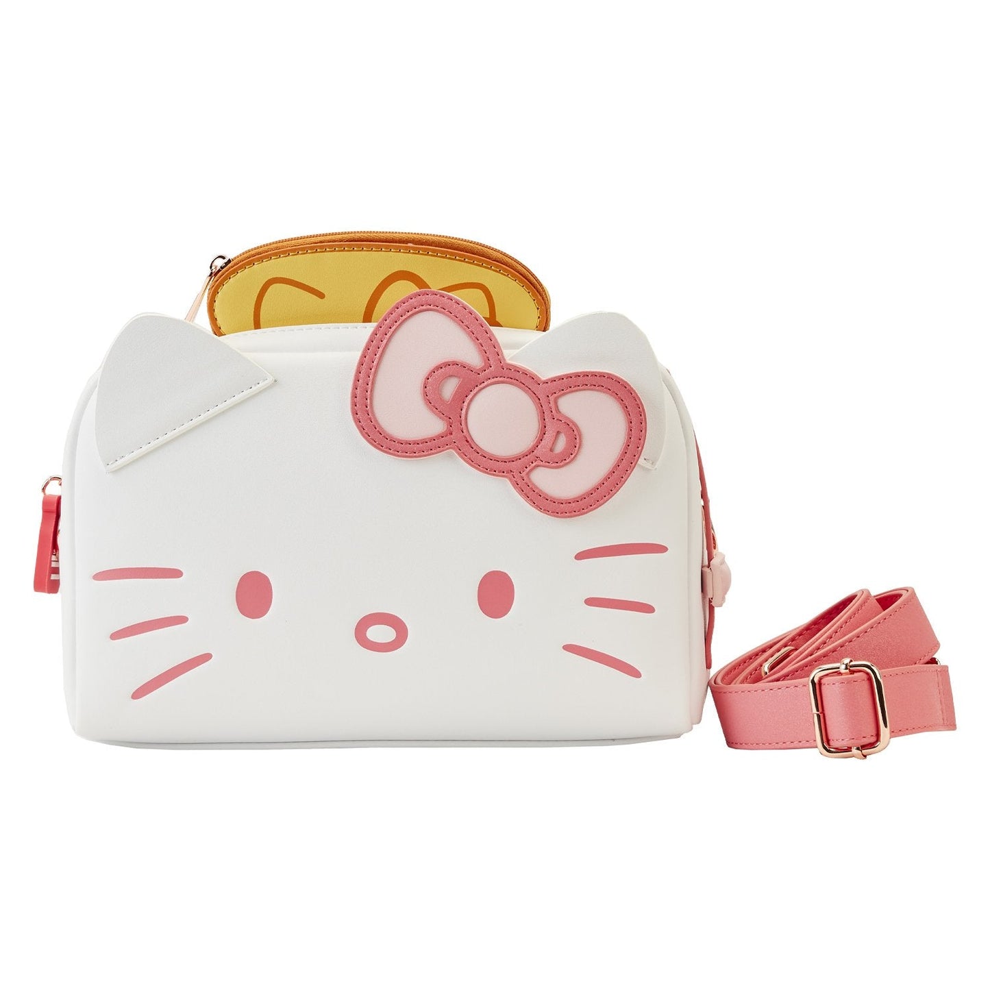 Hello Kitty Breakfast Toaster crossbody bag with card holder