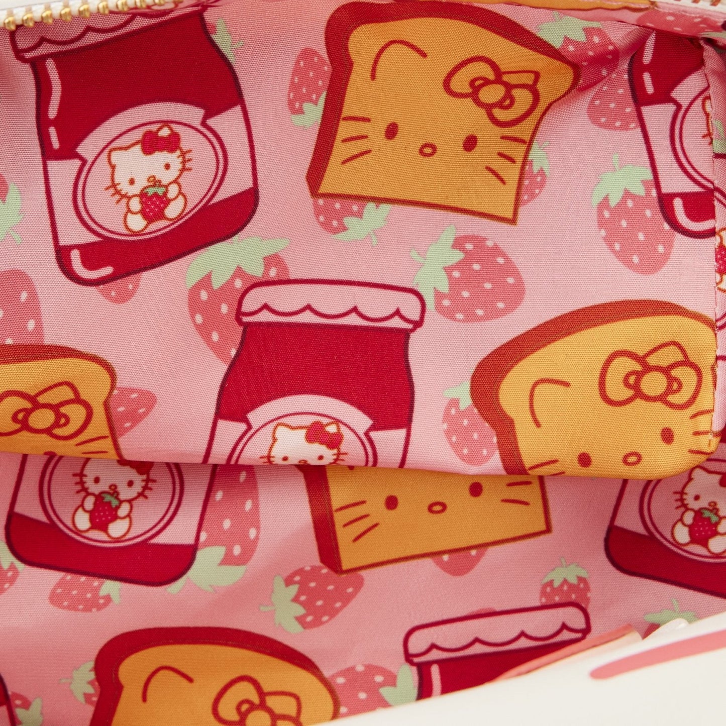 Hello Kitty Breakfast Toaster crossbody bag with card holder