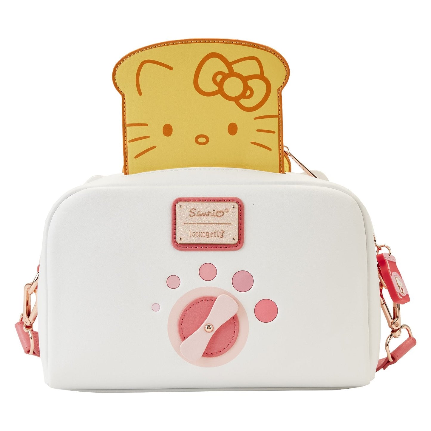 Hello Kitty Breakfast Toaster crossbody bag with card holder