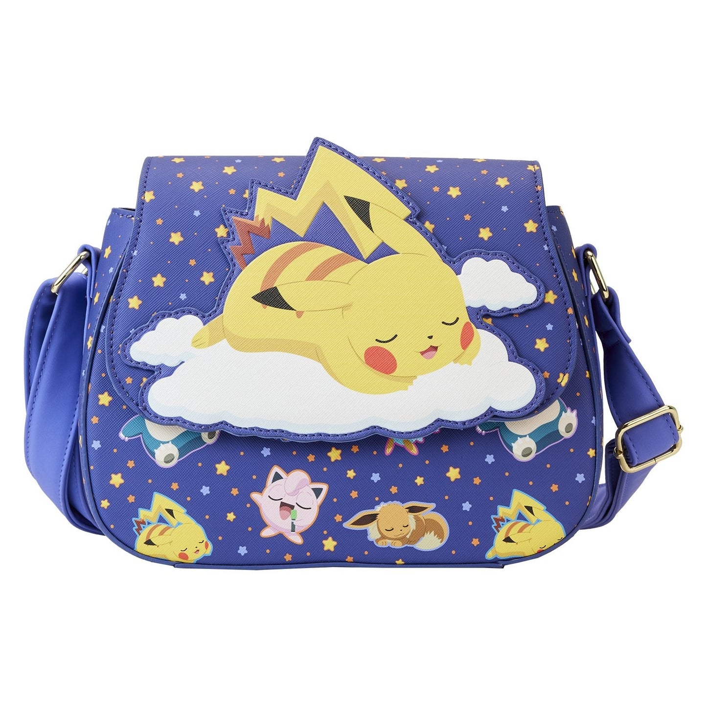 Sleeping Pikachu and Friends cross body bag