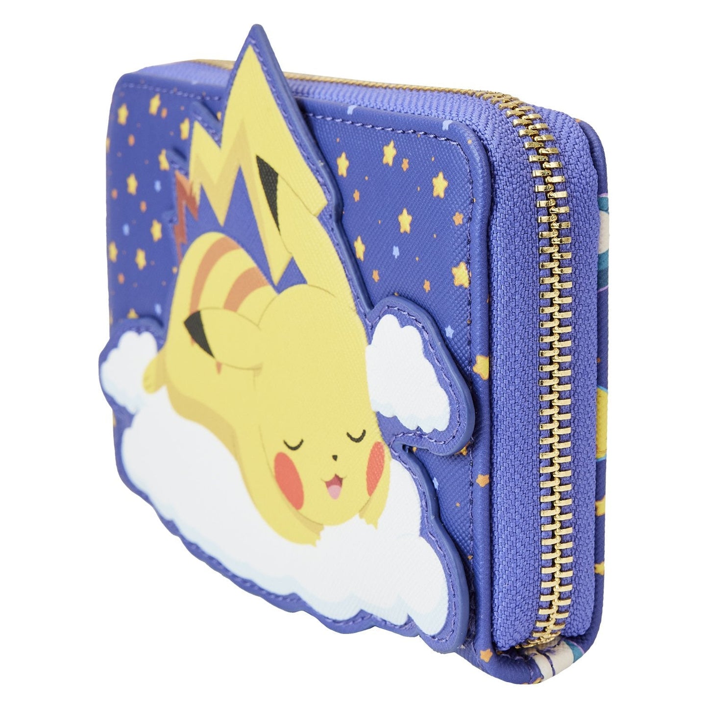 Sleeping Pikachu and Friends zip around wallet