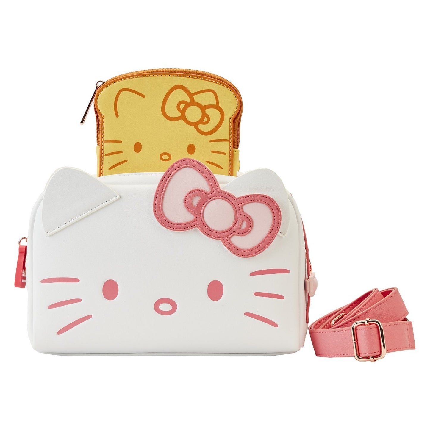 Hello Kitty Breakfast Toaster crossbody bag with card holder