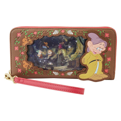 Snow White Lenticular Princess Series Zip Around wristlet wallet