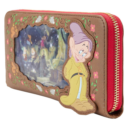 Snow White Lenticular Princess Series Zip Around wristlet wallet