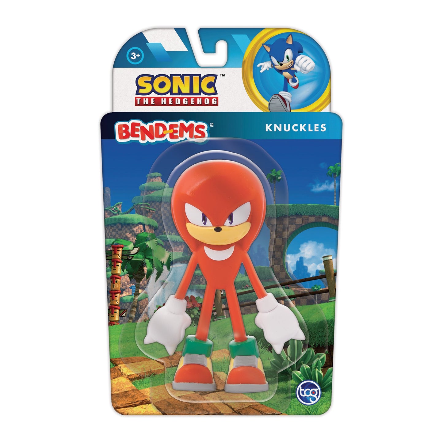 Knuckles from Sonic The Hedeghog bendable figure