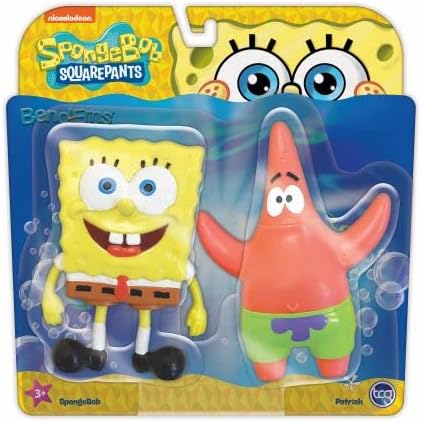 Spongebob Squarepants and Patrick Star bendable 2pc figure set