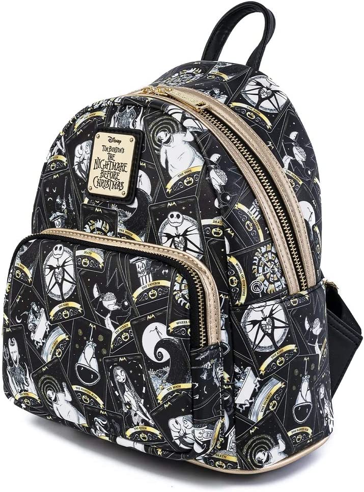 burton mini backpack Loungefly Disney Nightmare Before Christmas Tarot Card AOP Mini Backpack
