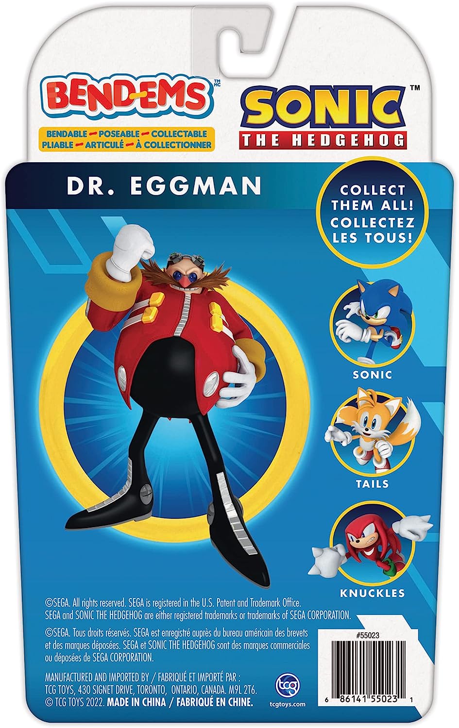 Dr. Eggman from Sonic The Hedeghog bendable figure