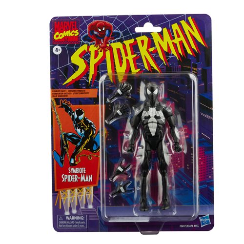 Spider-Man Retro Marvel Legends Symbiote Spider-Man action figure