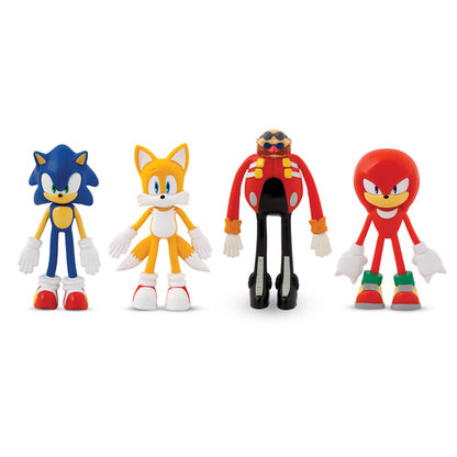 Sonic The Hedgehog bendable 4pc figure set