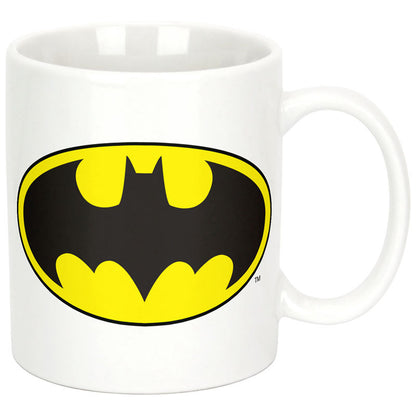 Ceramic Cuddle Cup "Batman Logo" with tiny plush bear