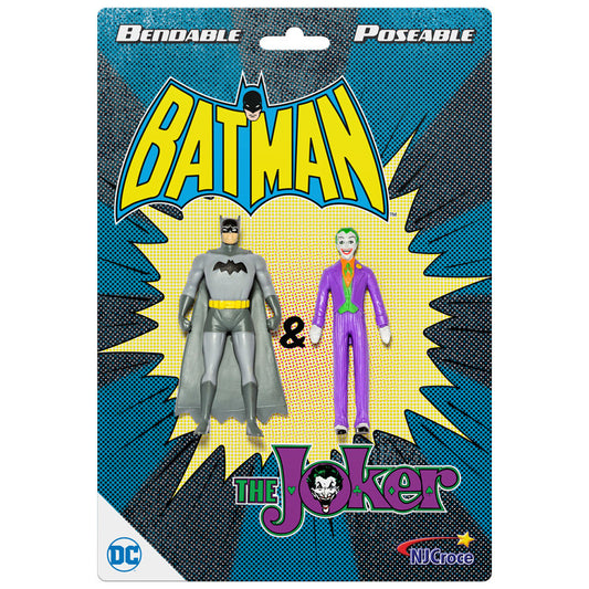 Batman and The Joker 2pc mini bendable figure set