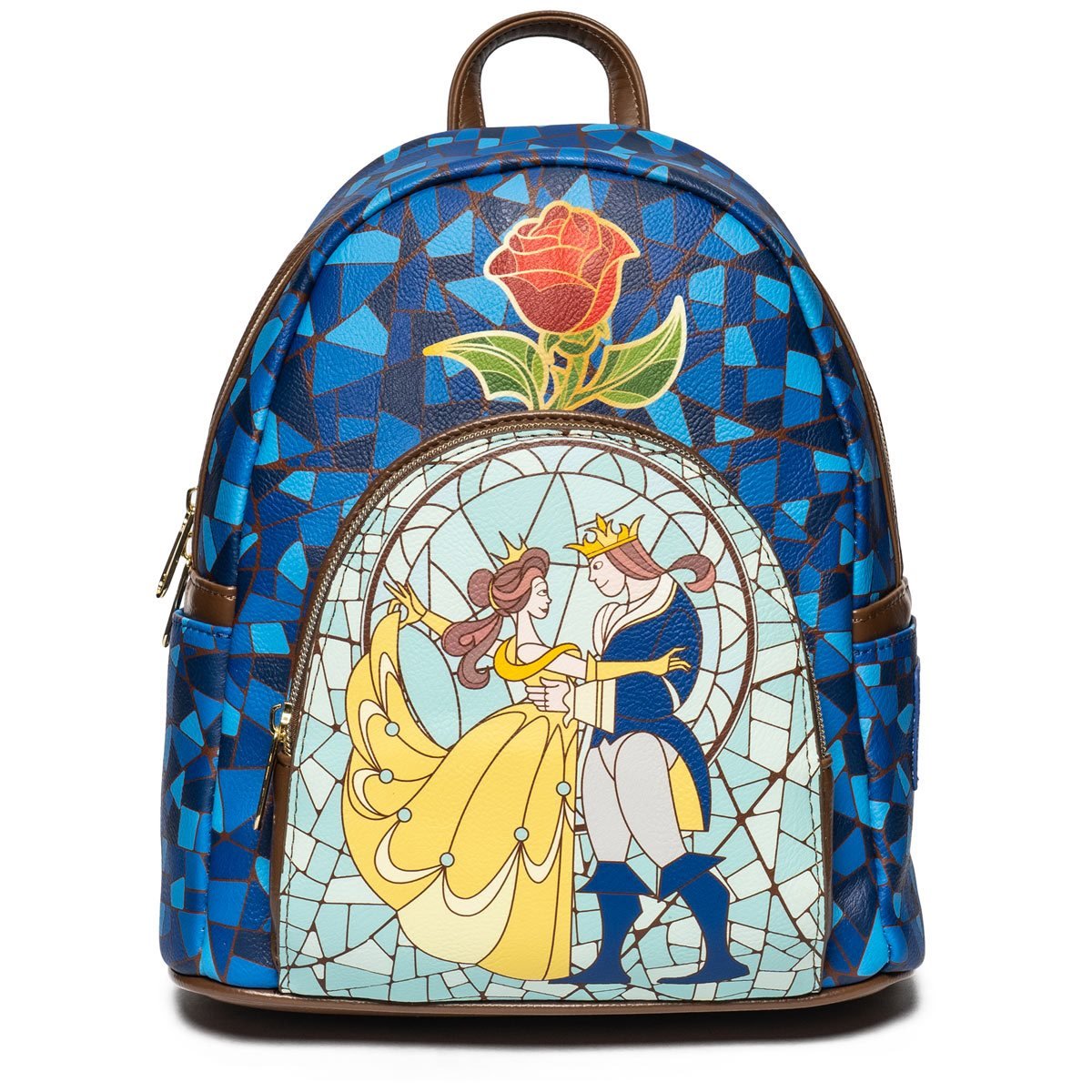 Beauty and the Beast stained-glass window mini backpack