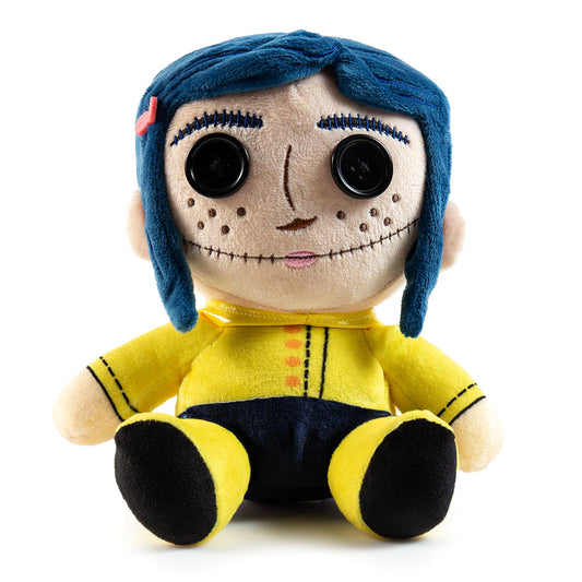 Coraline plush with button eyes