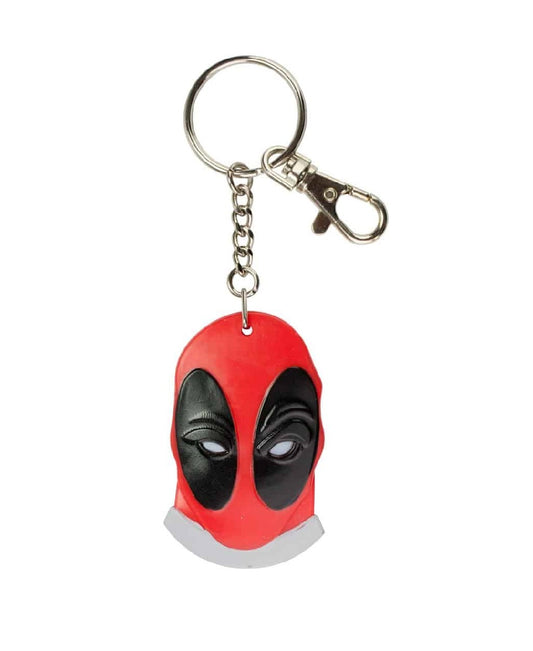 Deadpool face bendable keychain