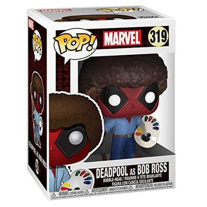 Deadpool as Bob Ross vinyl figure